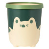 梦庭 创意垃圾桶压圈式10L家用办公室大号卡通款 客厅纸篓大容量 绿色 商品缩略图1