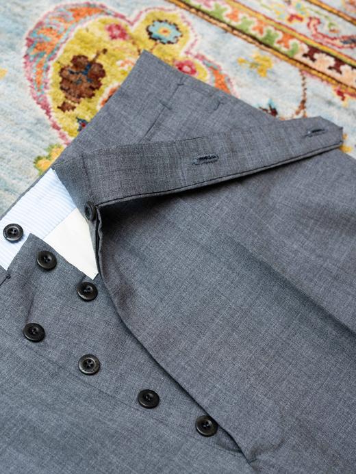 Ambrosi American Fit 灰色羊毛裤装 商品图4