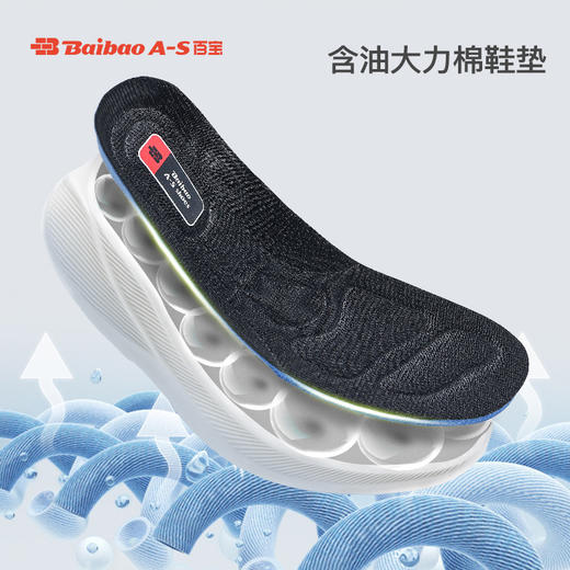 百宝男士软底一脚蹬轻便透气不累脚舒适健步防滑休闲运动中老年爸爸鞋 商品图2