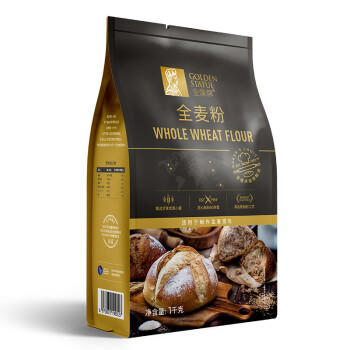 金像牌 全麦粉2斤 含麦麸皮烘焙粉高筋硬红麦面包粉天然红麸 麦香浓郁 /粮油调味 /面粉 /通用粉 商品图7