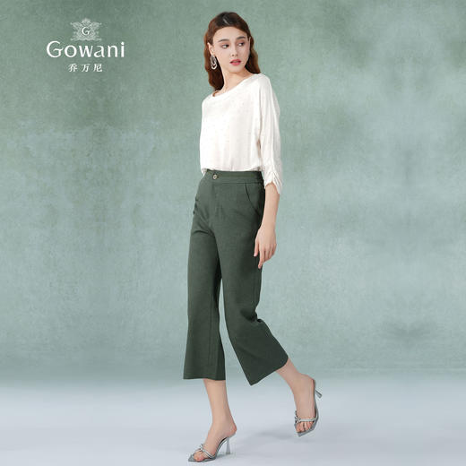 乔万尼新款显瘦舒适直筒裤EI2F743 商品图2