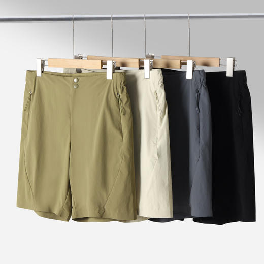 跃牌【PF系列】鸟家户外速干五分裤2025夏季新款通勤徒步露营休闲防风冰丝短裤男62236 商品图3