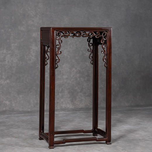 二十世纪	红木透雕卷草纹高花几 商品图1