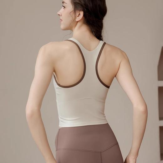 跃牌【安琪拉系列】新款运动内衣女防震高强度胸垫一体式中长款健身瑜伽背心女BX-5010 商品图0