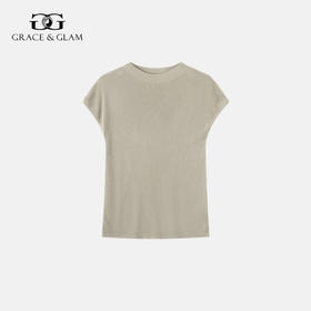 Grace&Glam 莱赛尔轻柔小飞袖短袖