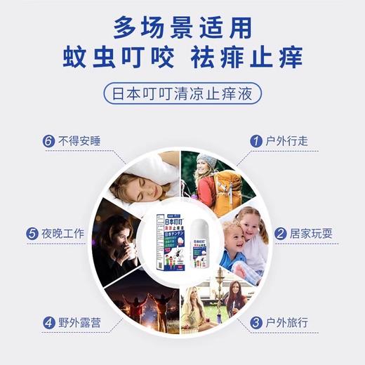 【拍1发2！夏日必备！🌿】10秒止痒+天然草本呵护！随身一瓶日本叮叮，蚊虫不叮你🦟✨日本叮叮清凉止痒液 清爽凉快便携装蚊虫叮咬 家用涂抹液走珠50ml 商品图3