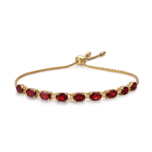 PIARA莫桑比克火石榴石手链镀18K金BK04094 商品图3