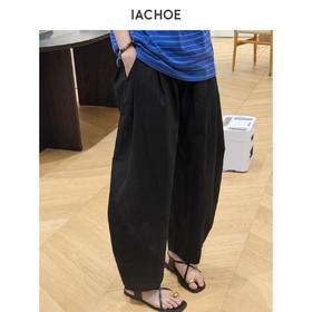 棉仓3621518007-IACHOE阔腿休闲裤