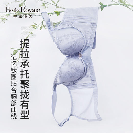 皇家丽美记忆钛圈加高侧比收副乳内衣上托防下垂调整型文胸WJ2505-2 商品图1