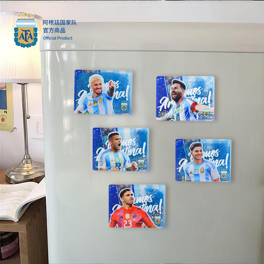 【官方正版】阿根廷国家队 | 流沙亚克力冰箱贴 梅西劳塔罗大马丁阿尔瓦雷斯 商品图3