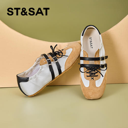 【轻量透气】星期六轻便舒适薄底芭蕾德训鞋SSD2111ER9 商品图5