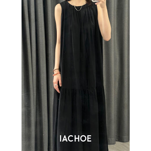 棉仓3431516006-IACHOE连衣裙吊带裙子进口订染百分百莱赛尔面料 商品图4