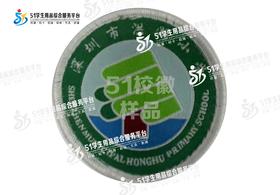 通版深圳市洪湖小学校徽织唛礼服姓名布贴标章可缝可烫现货现发51