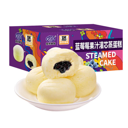 港荣 蒸蛋糕蓝莓480g 商品图0