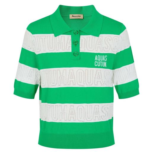 【海信嘉年华】Aquascutum雅格狮丹短袖针织衫 60绿色 商品图0