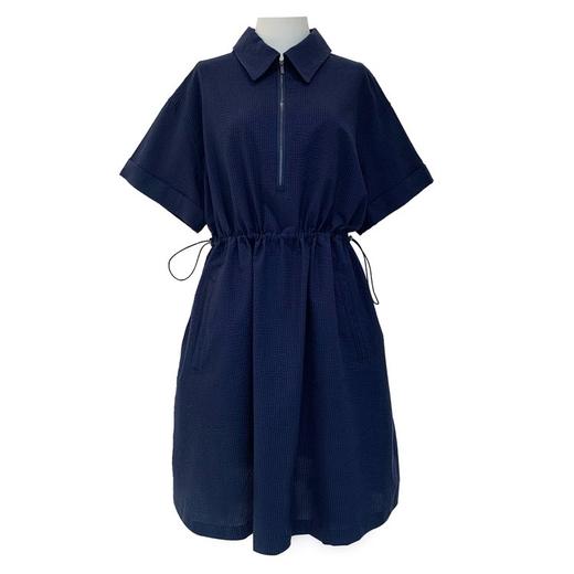 【高品质私服】【IC棉丝泡泡布及膝连衣裙】A 字裙摆飘逸灵动，触摸间满是层次G1284【无标出货 介意慎拍】CC 商品图12