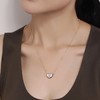 PIARA 新款欧美天然贝母女圆形心形简约项链NK34068 商品缩略图0