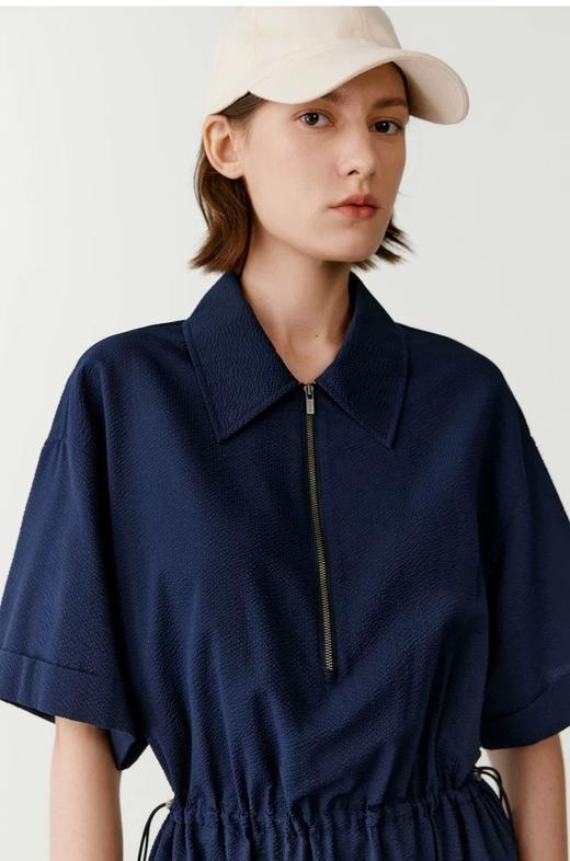 【高品质私服】【IC棉丝泡泡布及膝连衣裙】A 字裙摆飘逸灵动，触摸间满是层次G1284【无标出货 介意慎拍】CC 商品图9