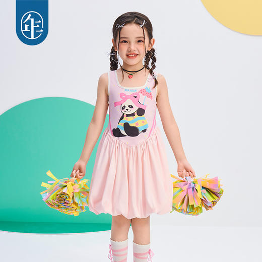 年衣2025年夏季新款公主风卡通短款背心花苞裙盼达乐园连衣裙 商品图2