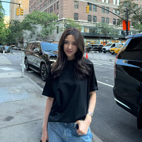 ROMI STUDIO“简约随性”100棉软糯肤感宽松圆领短袖T恤RW24ASZ0454【发货时效25天】