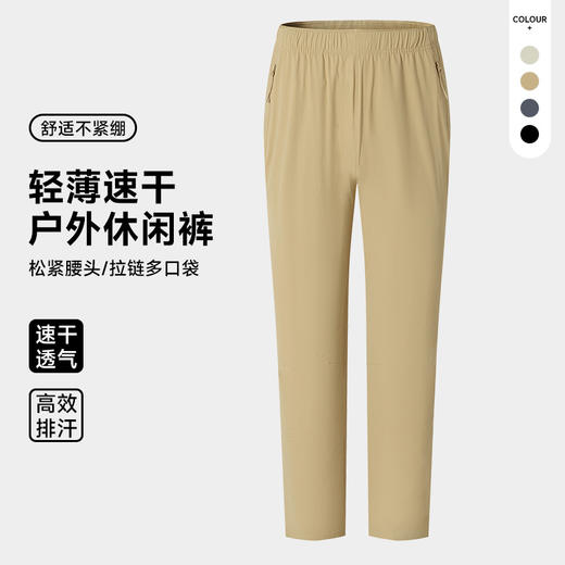 跃牌【PF系列】2025新款鸟家速干长裤男透气轻薄徒步攀岩登山户外宽松耐磨运动裤62351 商品图0