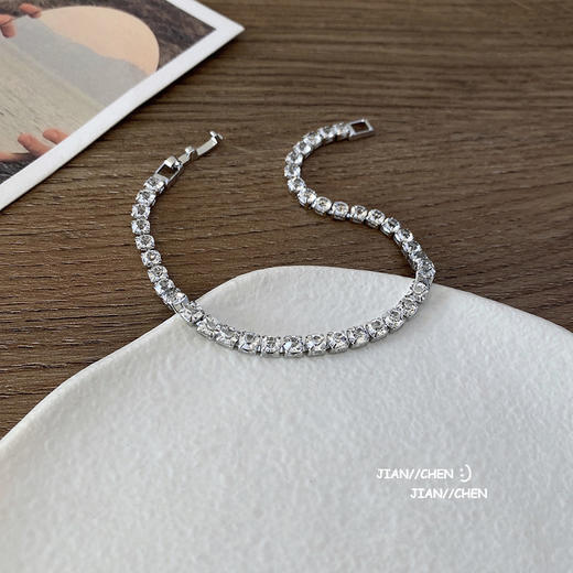CROCUS欧美简约锆石方钻手链CRSB0067 商品图1