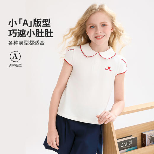 【140-165】【精典泰迪】女童夏季短袖POLO衫 商品图3