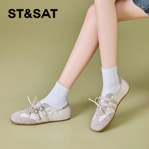 【轻量透气】星期六轻便舒适薄底芭蕾德训鞋SSD2111ER9 商品图1