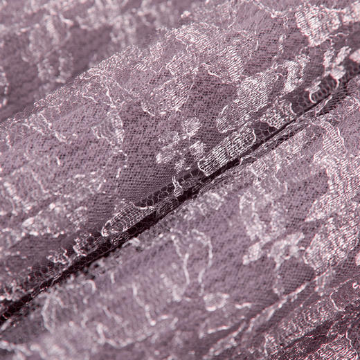 R1AHH70090442  La Koradio   r拉珂蒂紫色针织半身裙女优雅蕾丝包臀裙 商品图3