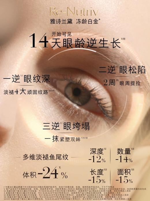 雅诗兰黛EL 白金级花菁萃紧颜眼部精华霜 15ml（轻盈/清爽版白金眼霜） 商品图1