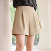 玳莎时尚高腰A型短裤女2025年夏季新款卡其色通勤休闲宽松西装裤  FB36102 商品缩略图3
