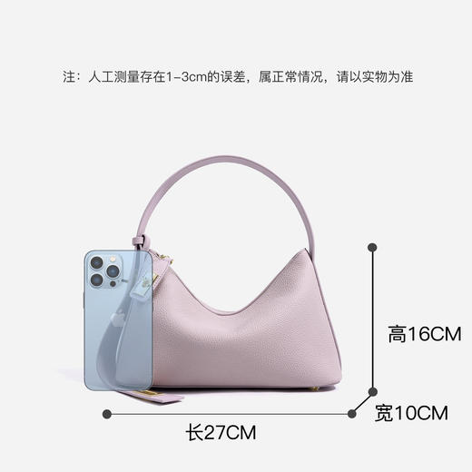 【预售3天】2025高级感小众设计手提包高级斜挎单肩枕头女包M8505B 商品图3
