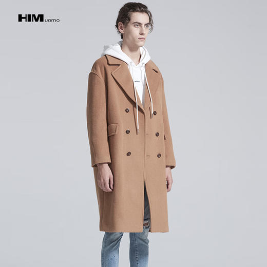 HIM漢崇  精选长款毛呢大衣 299 自选款式与尺码 商品图3