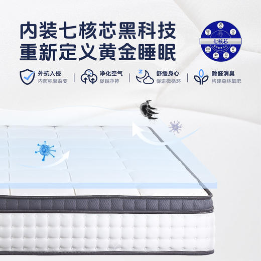 雅芳婷床垫家居床上用品米兰床垫3D透气床垫LK072 商品图4