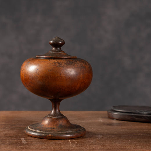 清	黄杨木整挖豆形摆件 商品图1