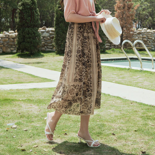 4F "雅迪斯"洛可可印花半裙 商品图1