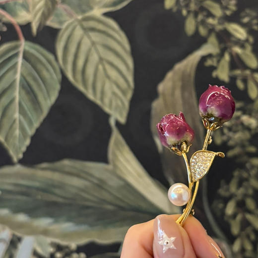 【十周年庆 甄粉老粉晒单活动 】玫瑰花系列组合任选  天然淡水玫瑰花胸针，玫瑰花茶护手霜杯子套组 商品图2