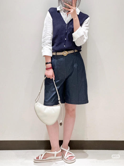 510-5 圆正 小禾 超薄牛仔中裤 看腰围 腰围77穿29码 商品图7