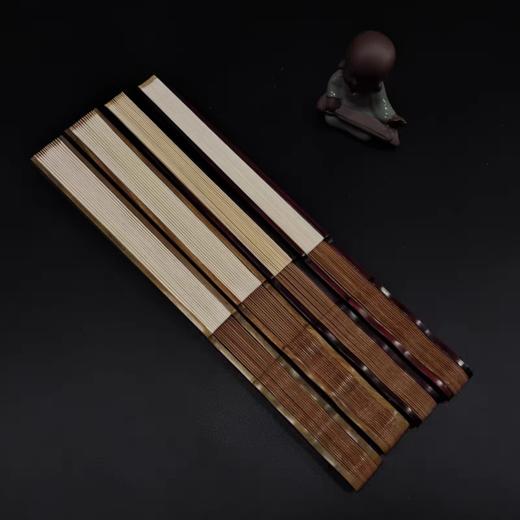 【精工折扇】精选红木、绿檀木（自带香气）折扇 9寸 10寸可选 商品图3