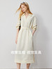 TOYOUTH初语通勤衬衫连衣裙女2025年春季新款V领收腰气质中长裙子 商品缩略图1