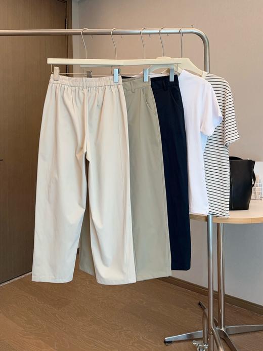 夏季日定制款，裤子做了成衣水洗面料超级无敌亲肤，烟管裤小个子女生也能轻松驾驭 商品图4