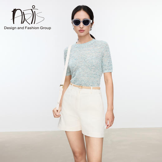 4F "雅迪斯"镂空小衫 商品图0