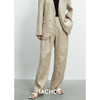 棉仓3531520001-IACHOE 亚麻色阔腿裤 商品缩略图0