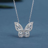 PIARA奢华满钻蝴蝶项链设计师款璀璨耀眼银色NK90996 商品缩略图2