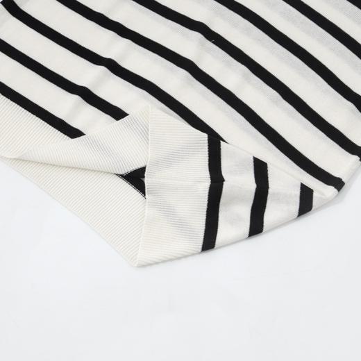 Grace&Glam 法式莱赛尔亚麻条纹针织无袖衫 商品图4