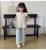 【YW】无忧购儿童薄款棉麻格子阔腿裤九分防蚊裤25-7708（截单后3-5天发货) 商品缩略图3