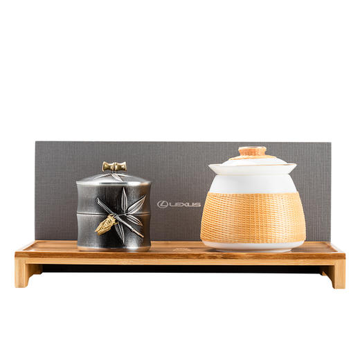 竹丝扣瓷品茗杯玉白限量套装 商品图1