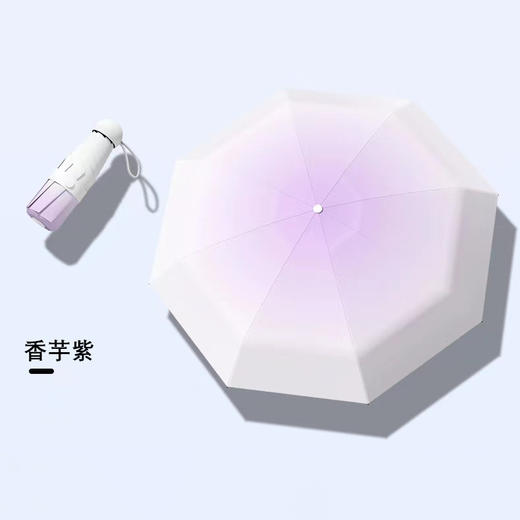 防晒五折伞胶囊伞遮阳伞女士高级感黑胶伞晴雨两用太阳迷你超轻伞 商品图5