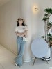 ✨朗家同款精梳棉【印花钉珠花卉圆领短袖】清爽简单的夏日短袖T，100%棉 商品缩略图5