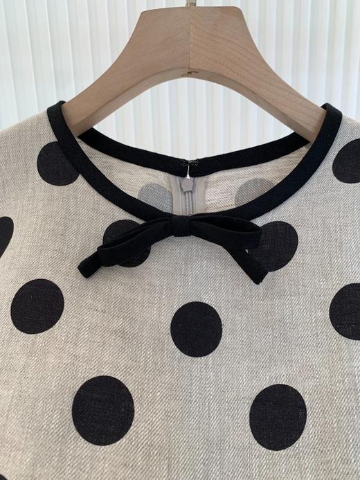 【高品质私服】【GIC斜纹亚麻波点及膝连衣裙】独特肌理 垂坠柔韧 亲肤舒适G1374【无标出货 介意慎拍】CC 商品图13